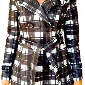 Plaid Pea Coat